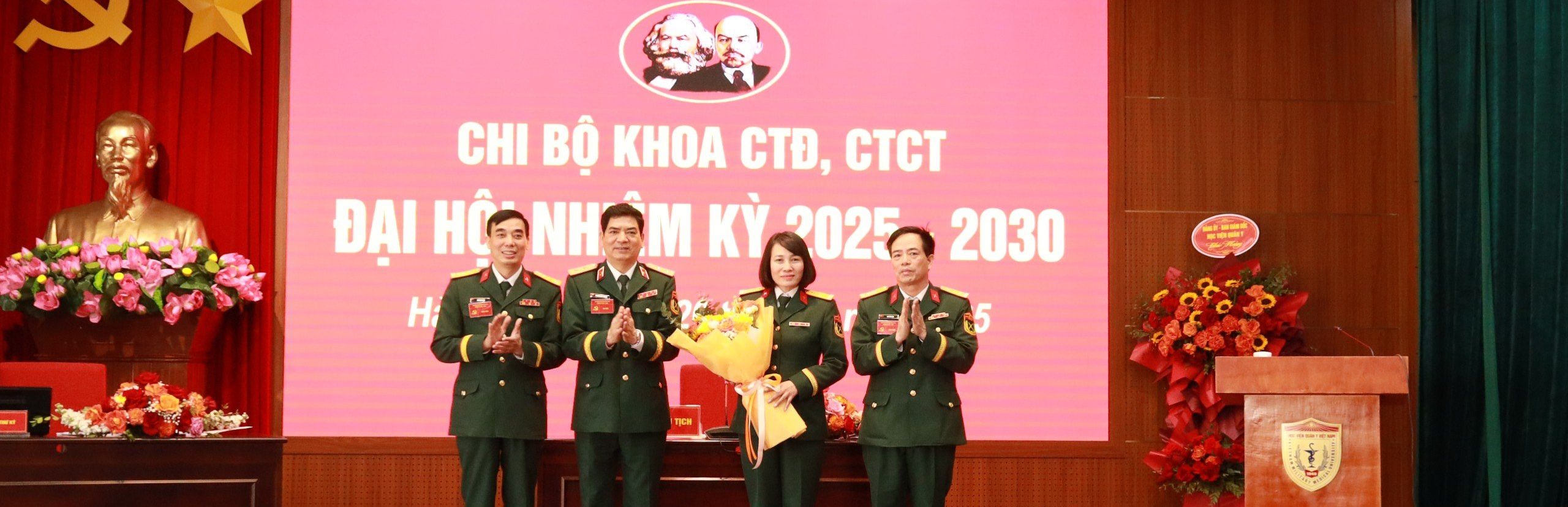 Đảng ủy HVQY chỉ đạo chi bộ Khoa CTĐ, CTCT tổ chức đại hội làm trước cấp chi bộ cơ sở để rút kinh nghiệm trong toàn Đảng bộ Học viện